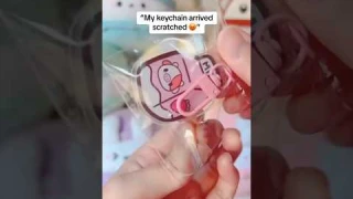 “My keychain arrived SCRATCHED 👹” 🩷 #kawaii #keychain n
