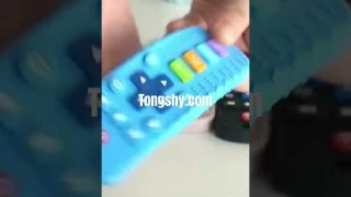 Silicone Baby Toys TV Remote Control Shape Teether Toy BPA Free Silicone Teething Chewing Toy #toys