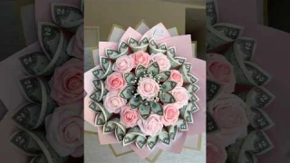 Money bouquet 🩷 #diy #ramobuchon #rose