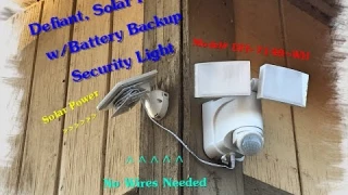 Defiant Solar Powered Motion LED Security Light review and install