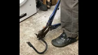 Kryptonite Original Keeper bike lock cut in 5 seconds