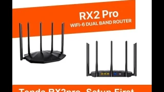 tenda RX2pro wifi 6 router login and setup