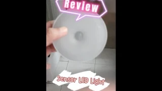 Review: (CO2) Sensor light Automatic Body Sensor Night Lamp LED USB Magnetic Light Fixtures