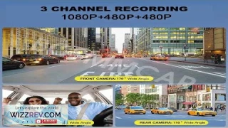 Car DVR 3 Lens WIFI Dash Camera Front Inside Rear Video Recorder Review