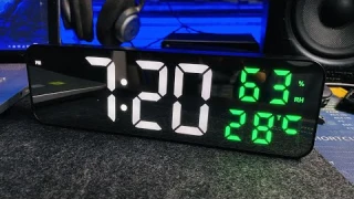 3D Digital LED Alarm Clock with Temperature & Humidity | DCX-671 | Review & Settings