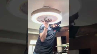 LED Fan light installation