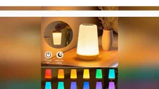 USB Touch Control LED Night Light 13 Colors Changing Dimmable Bedside Table Lamp with Remote for Bed