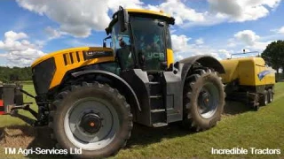 TM Agri-Services Bailing with JCB & New Holland in Worcestershire UK