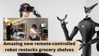 Amazing new remote controlled robot restocks grocery shelves - Smiling Studio!