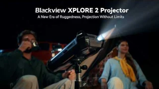 Blackview XPLORE 2 Projector: Up to 100'' Projection, Big Screen Miracle in Your Palm!