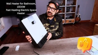 FAST Heat in Seconds! The Smart GiveBest Wall Heater Review (Bathroom Upgrade)