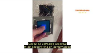 Review BSEED Touch Light Switch Glas Touch Wall Light Switch Standaard 110V - 240V Gehard Kristallen
