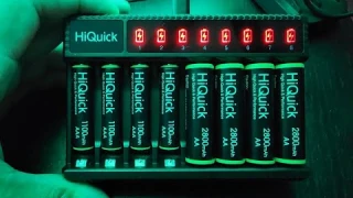 HiQuick 8 Slot AA/AAA Rechargeable LED Battery Charger