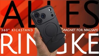 iPhone 17 Pro Max 'Ringke Alles Black w/360° Rotating Kickstand & Magnet for Magsafe'