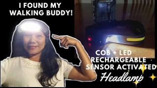 Rechargeable Sensor Headlamp Review / amazon review