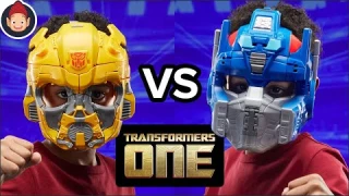 Transformers One Toys - 2 in 1 Mask Optimus Prime Orion Pax & Bumblebee B-127 Unboxing