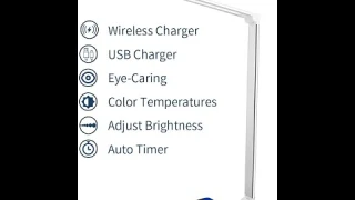MCHATTE LED Desk Lamp with Wireless Charger, USB Charging Port Dimmable Eye-Caring Desk Light Review