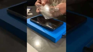 Applying Tempered glass on a quad curved display smartphone.[Honor magic 6 pro] #honor