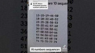Check these AI lottery numbers