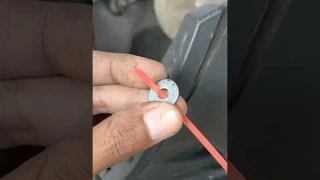 Repairing a Plastic Bumper Clip using Ties and Washers!