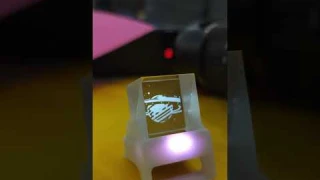 Hello Cubic Cool Weather Forecast 3D WiFi Clock Station Transparent Small TV Desktop
