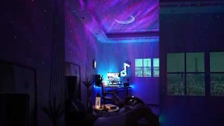 The Aurora Galaxy Projector Nothern Night Light Lamp With BT Speaker White Noise