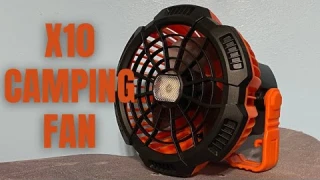 X10 Portable Camping Fan (Tent - Truck) Unboxing Review