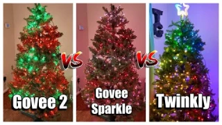 Govee vs. Govee vs. Twinkly - Battle of the BEST Christmas Tree Lights!