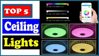 5 Modern RGB LED Ceiling Lights