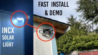 ★★★★★ How I installed my INCX solar lights plus night-time demo
