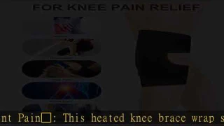 Heated Knee Massager Brace Wrap, AVHzY Rechargeable Portable Heating Knee Pads with 3 Level Vibrati