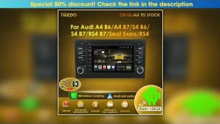 Hizpo Wireless Carplay Android Car Multimedia For Audi A4 20022007 S4 RS4 B6 B8 B7 4G Wifi Radio
