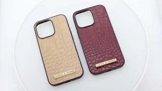 Business Crocodile Leather Phone Case