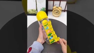 Never Forget Your Medicine Again! Smart Water Bottle with 7‑Day Pill Organizer 💊💧 Viral Gadget 2025
