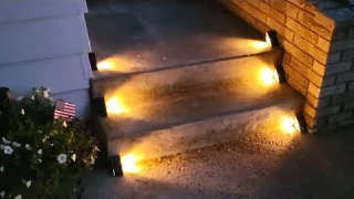 ASOMST Solar Step Lights 6 Packs LED Deck Light Outdoor Waterproof IP67 Solar Powered Fence Lighting
