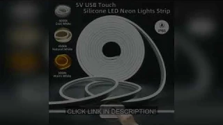 Touch Sensor LED Neon Sign Light Strip 5V USB Dimmable Waterproof Neon Lamp Flexible Tape Silicone B