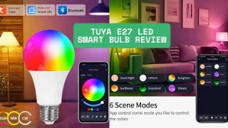 Tuya E27 LED Smart Bulb Review | Bluetooth RGB Color Changing Light 9W Dimmable with App Control