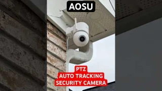 AOSU 3K 360° Wired Outdoor Security Camera – AI Alerts, Auto-Tracking, No Monthly Fees!