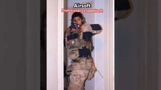 Airsoft- pro VS speedsoft #military #airsoftgun #airsoftsociety