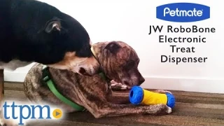 JW RoboBone Electronic Treat Dispenser from Petmate