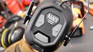 Klein Tools Bluetooth Ear Muffs: 20dB noise reduction, volume controls, 70hr battery, quality sound.
