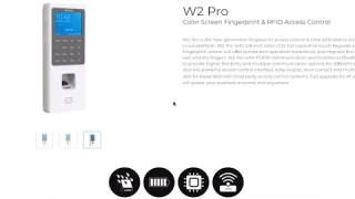Anviz W2 Pro | wireless access control | time attendance terminal | rfid access control | ip based