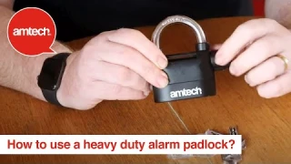 How To Use The Amtech Heavy Duty Alarm Padlock