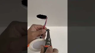 installation of downlight #electrician #wire #electrical