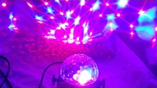 REVIEW:  Rotating Strobe LED Party Disco Ball DJ Lights by Spriak