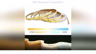 Latest Products You Must Know! COB CCT LED Strip Lights 608 LEDs/m High Density Flexible Dimmabl