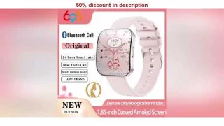 Latest Products You Must Know! Amoled Ultra-thin Curved Waterproof Smartwatch Women Blue Tooth Ca