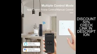 BSEED Wifi 1/2Gang Touch Smart Switches 3way Stair Touch Switches Tuya Smart Life App Control With C