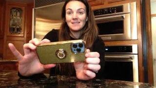 Review of Vooii Designed for iPhone 13 Pro Max Case, Cute Glitter Sparkle Diamond Cover