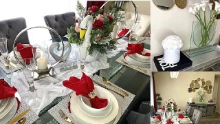 HOW TO MAXIMIZE A SMALL SPACE/ROSE FOREVER DINING ROOM DECOR/SPRING DECOR IDEA